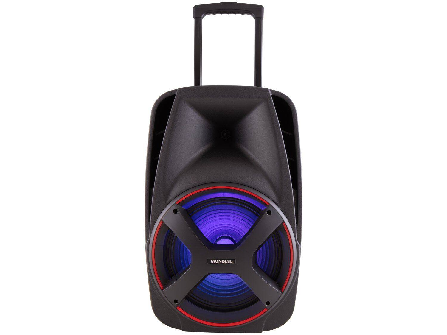 Caixa Amplificada Connect Power II Mondial Preto e Vermelho 550W RMS CM-550