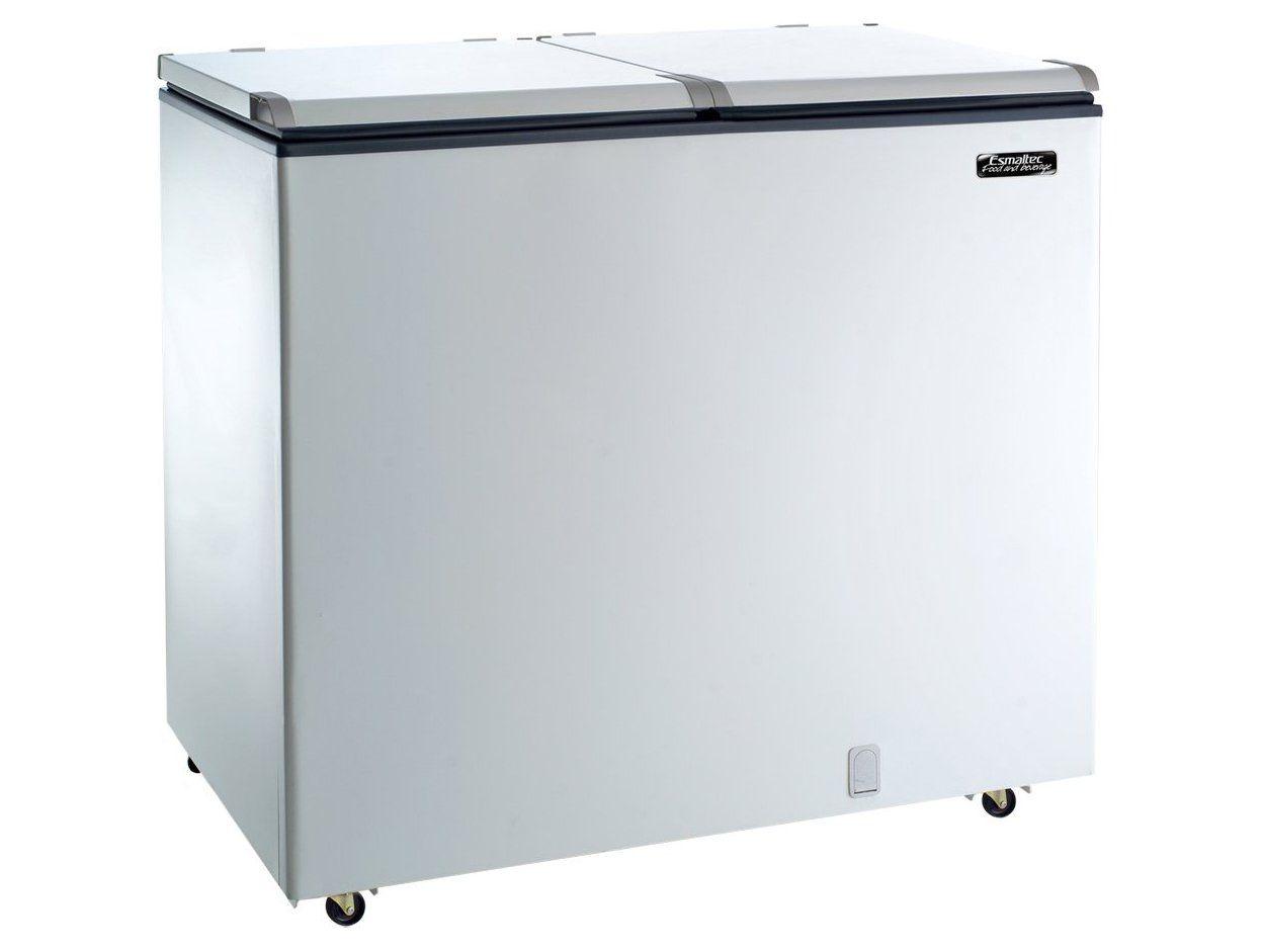 Freezer Conservador Horizontal 325L ECH350 Esmaltec 2 Portas 127V - BRANCO