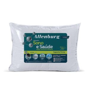 Travesseiro Altenburg Sono e Saúde Percal 180 Fios - 100% Algodão - Branco - 50x70cm