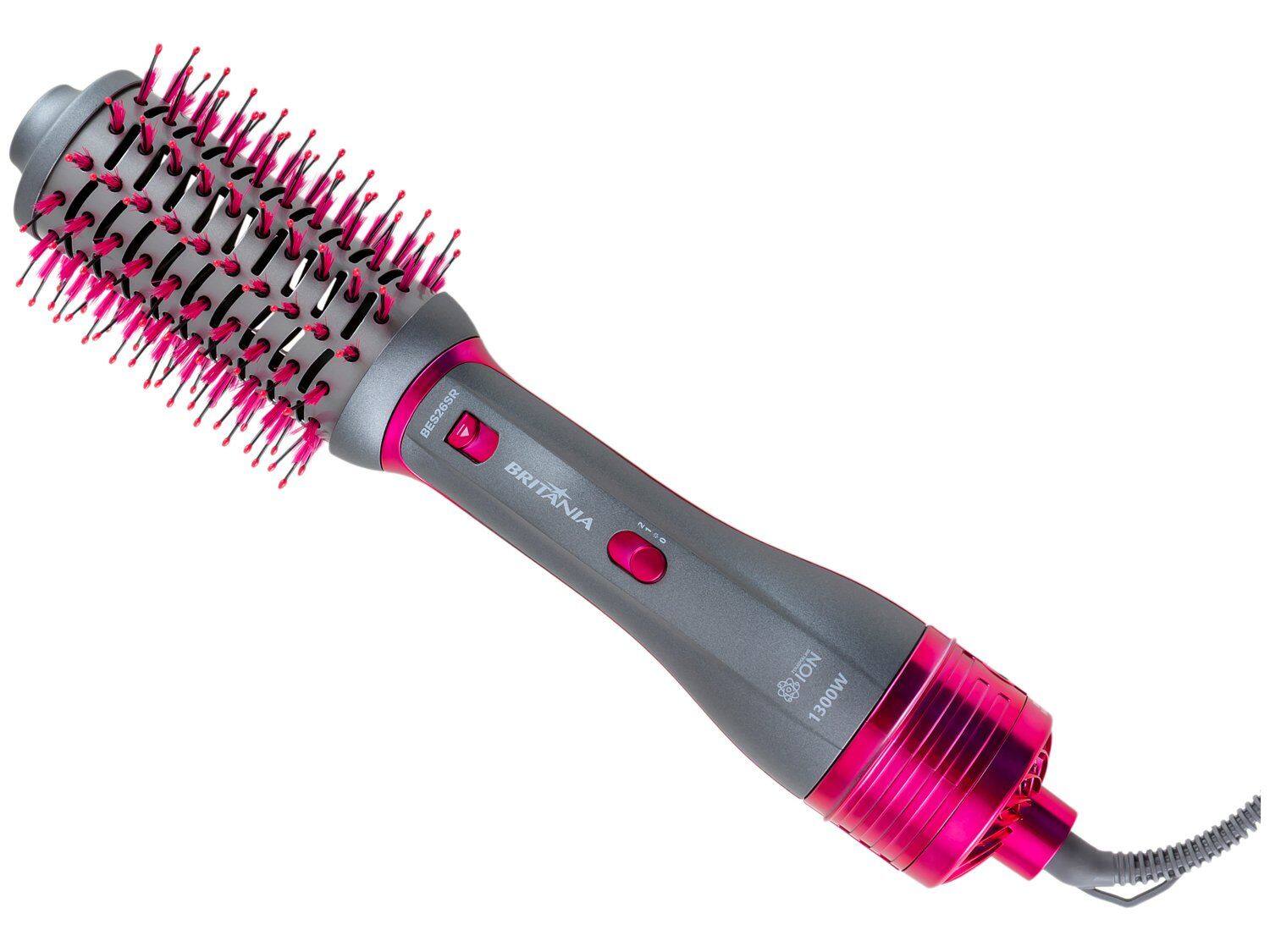 Escova Secadora Britania 4 em 1 1300W Bivolt BES26 - 65403040 ROSA/PRATA Bivolt