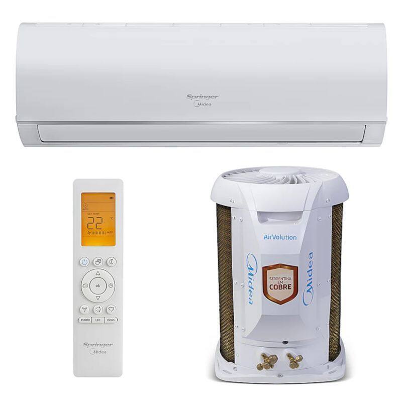 Ar Condicionado 18000 Btus Split Hi Wall Inverter AirVolution Connect Springer Midea 220V - BRANCO