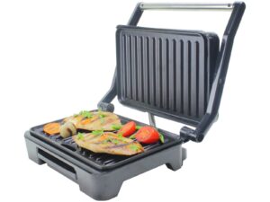 Grill Mallory Asteria Compact 900W Preto Placas 180 Antiaderente Inox 5 Níveis