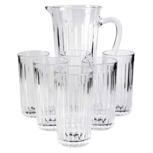 Conjunto Jarra 1L + 6 Copos 320ml Essential Mark Blank