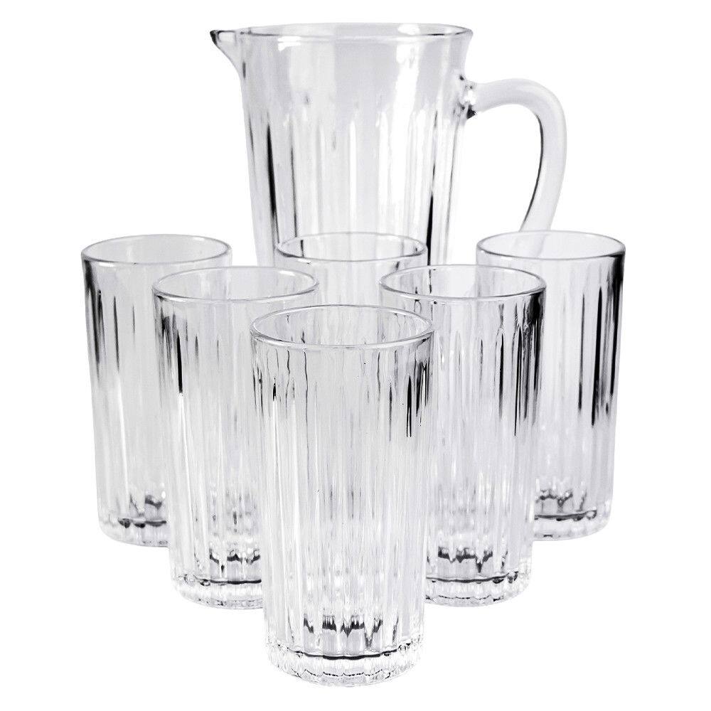 Conjunto Jarra 1L + 6 Copos 320ml Essential Mark Blank