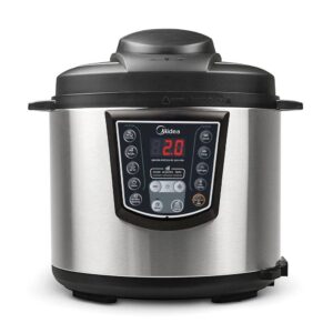 Panela de Pressão Elétrica Midea 6L Digital Inox 127V 10 Funções Timer Segurança Automática