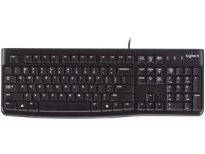 Teclado com fio USB Logitech K120 Resistente à Respingos e Layout ABNT2 -920-004423