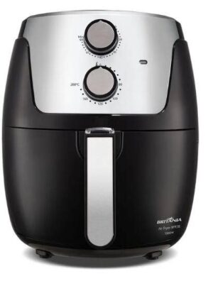 Fritadeira air fryer britania 4.2l antiaderente 1500w preta 127v