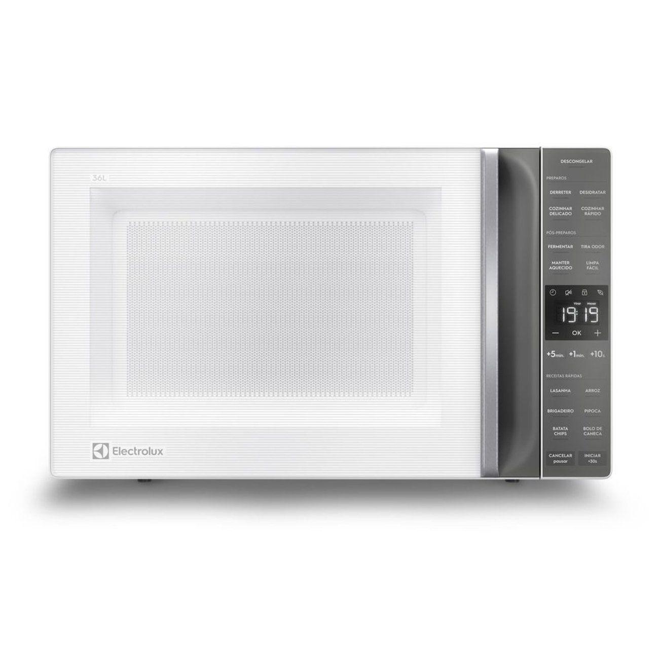 Micro-ondas Electrolux 36L Branco Efficient com Descongelamento Assistido (ME36B)