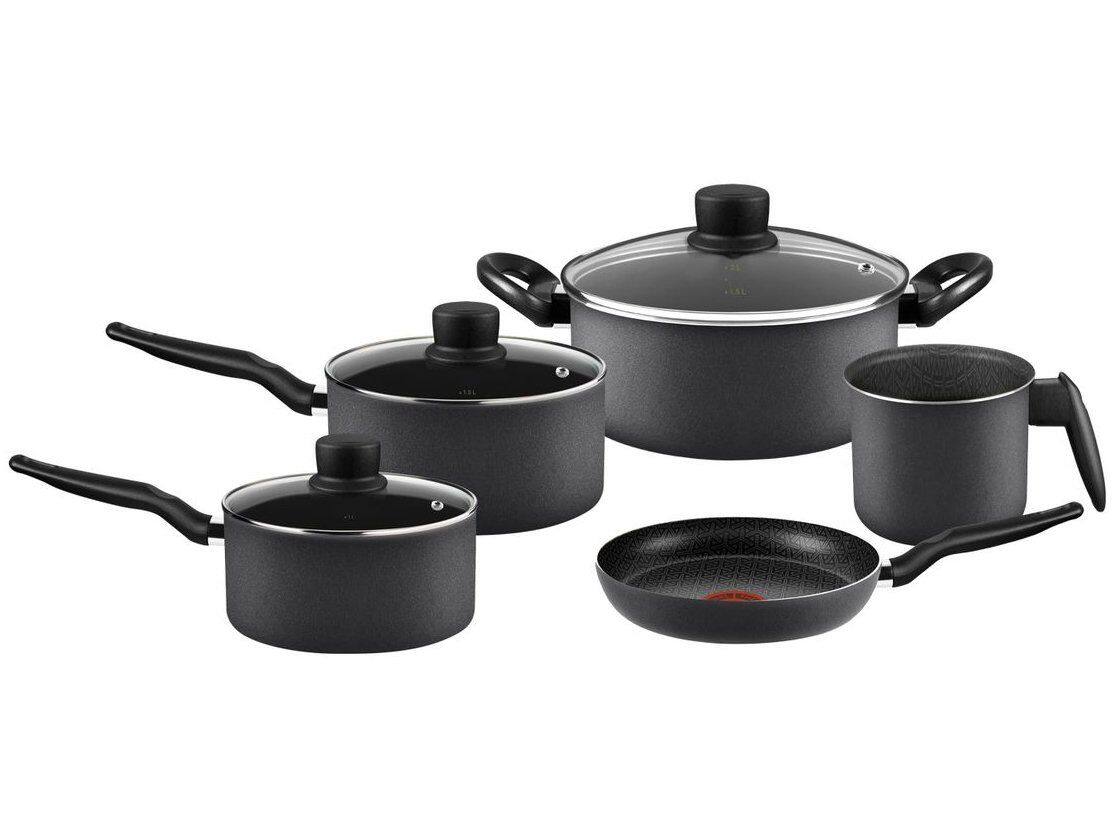 Jogo de Panelas Rochedo Antiaderente de Alumínio Grafite 5 Peças Robusta