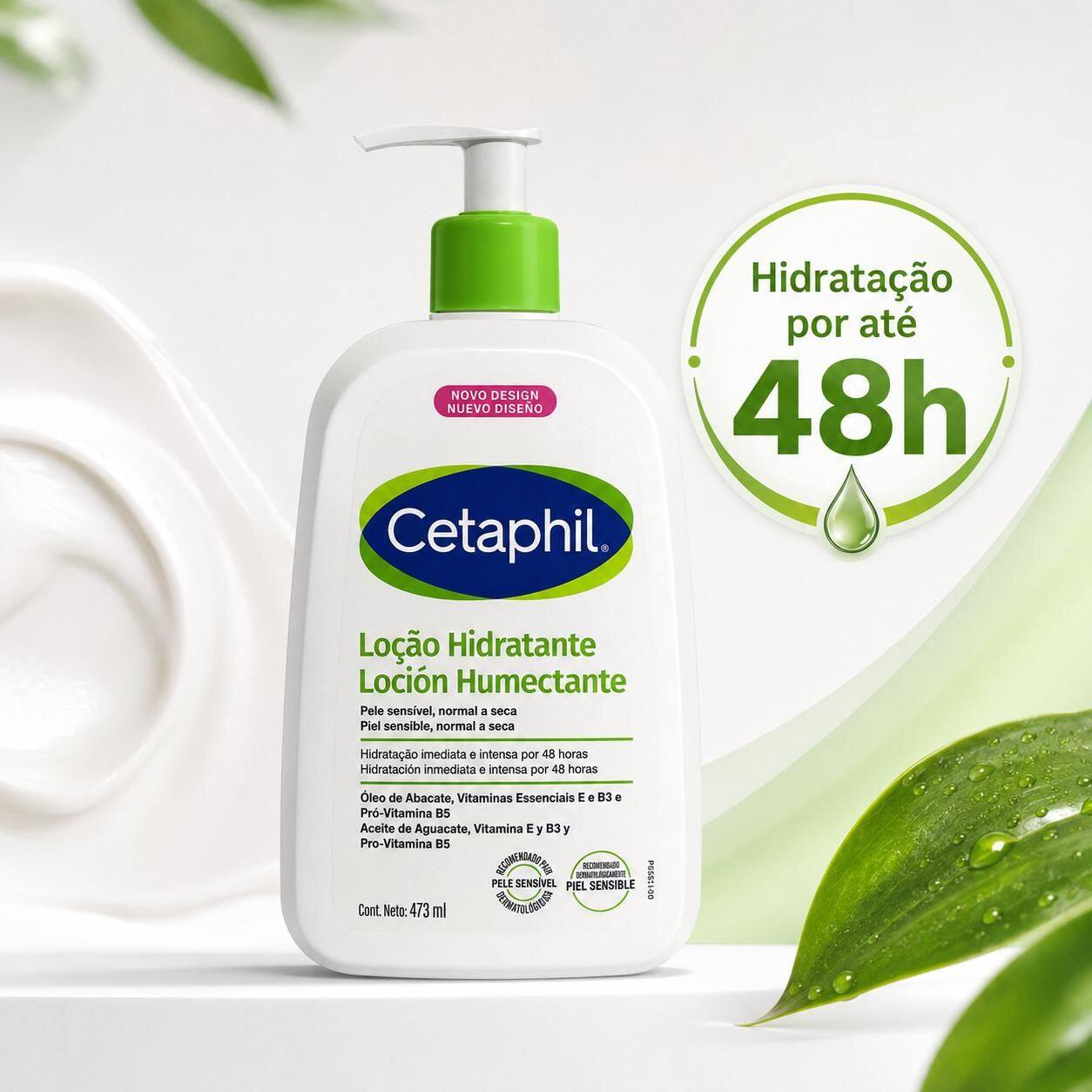 Loção Hidratante Cetaphil 473ml Pump Corporal e Facial