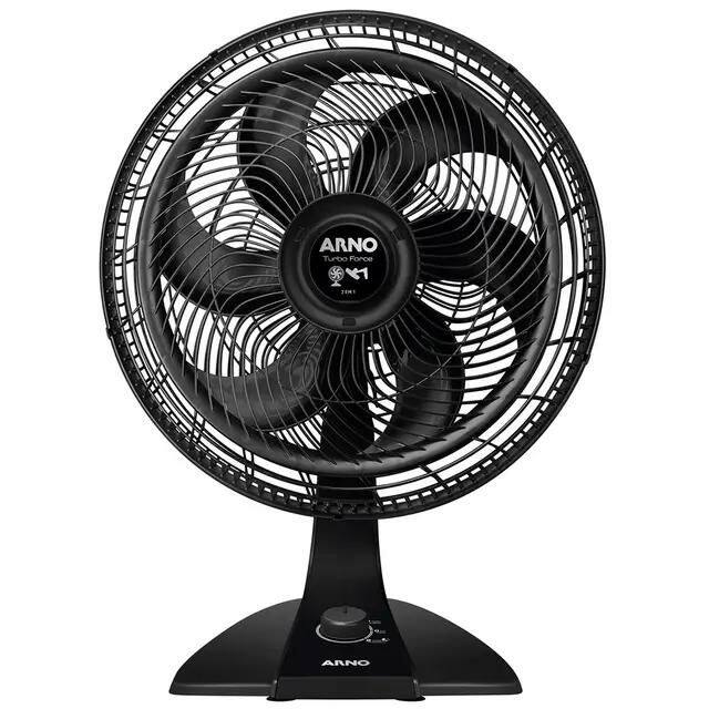 Ventilador Arno Turbo Force VF42 40cm 6 Pás 126W 2 em 1 Mesa e Parede Potente 127V